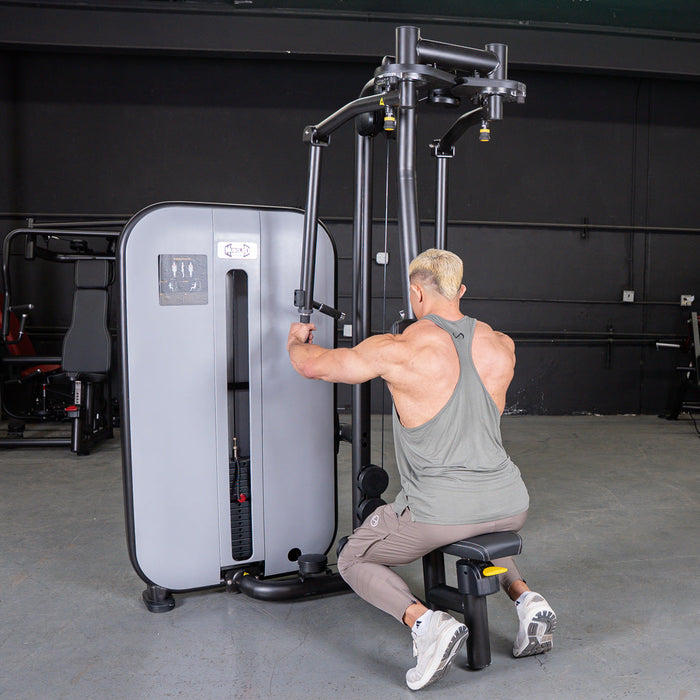 Vogue Pec Deck/Rear Delt - Muscle D Fitness - Adjustable Seat - Pin Selectorized - Chest Back Workout Combo - Sweatfully