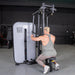 Vogue Pec Deck/Rear Delt - Muscle D Fitness - Adjustable Seat - Pin Selectorized - Chest Back Workout Combo - Sweatfully