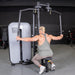 Vogue Pec Deck/Rear Delt - Muscle D Fitness - Adjustable Seat - Pin Selectorized - Chest Back Workout Combo - Sweatfully