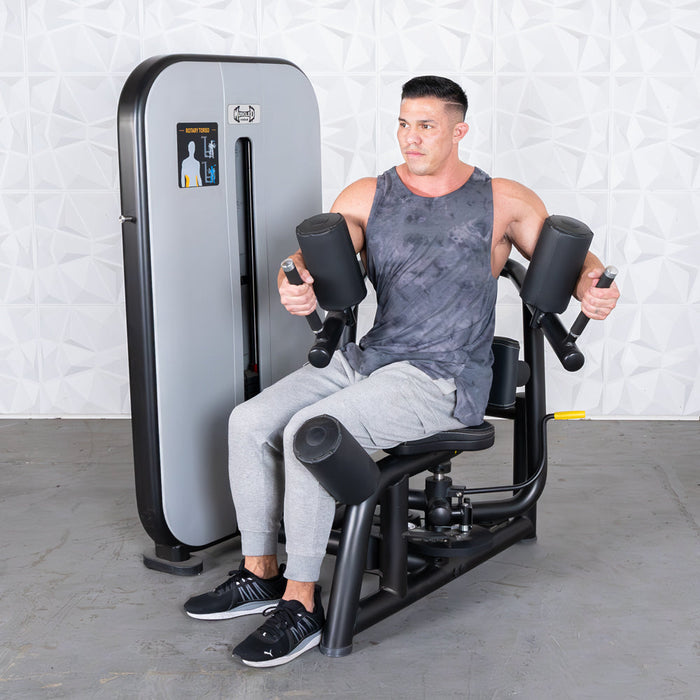 Vogue Rotary Torso - Muscle D Fitness - AdjustableSeat - Pin Selectorized - Sweatfully