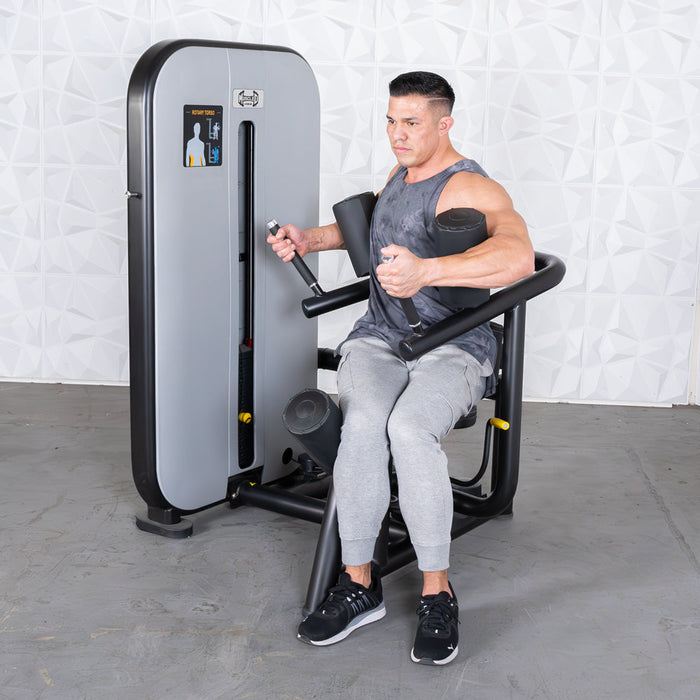 Vogue Rotary Torso - Muscle D Fitness - AdjustableSeat - Pin Selectorized - Sweatfully