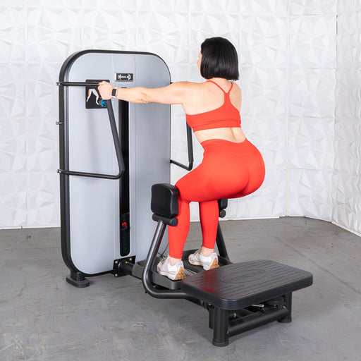 Vogue Standing Abductor Machine - Muscle D Fitness - Standing Adjustable Pin Selectorized Abductor Machine - Sweatfully