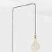 Voronoi III Plug-In Pendant in Brass - Sweatfully