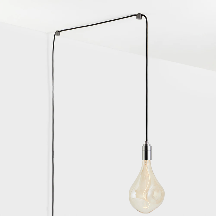 Voronoi III Plug-In Pendant in Graphite - Sweatfully