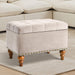 23" Square Velvet Upholstered Storage Ottoman - Sweatfully