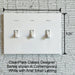 CleanPlate Classic Wall Plate in Contemporary White for Toggle Switches - Sweatfully