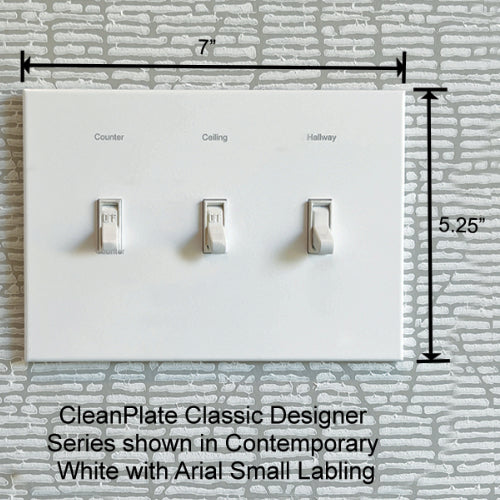 CleanPlate Classic Wall Plate in Jet Black for Toggle Switches - Sweatfully
