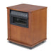 Brown Digital LED Display Electric Infrared Wooden Large Room Space Heater with Timer - Sweatfully