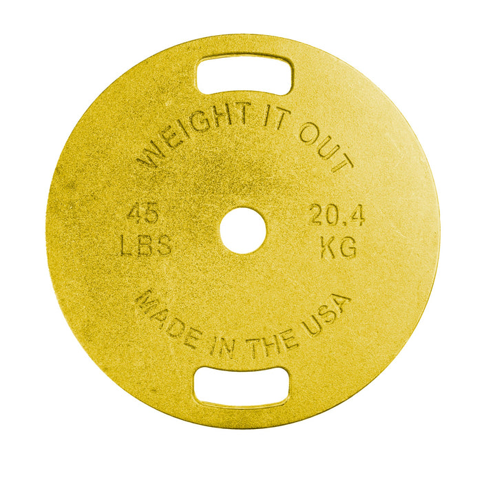 Cast Iron Machined Weight Plate Pairs - Sweatfully