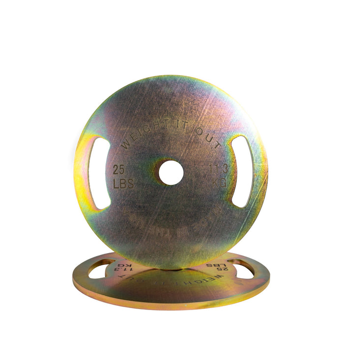 Solid Steel Calibrated Weight Plate Pairs - Sweatfully