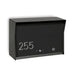 RetroBox Locking Wall Mount Mailbox in JET BLACK - Sweatfully