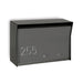 RetroBox Locking Wall Mount Mailbox in JET BLACK - Sweatfully