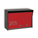 RetroBox Locking Wall Mount Mailbox in JET BLACK - Sweatfully