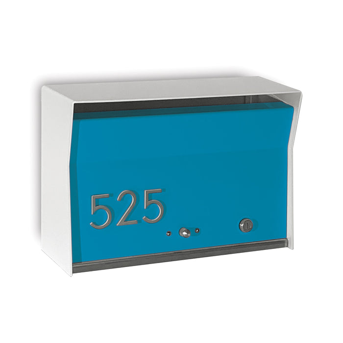 RetroBox Locking Wall Mount Mailbox in ARCTIC WHITE - Sweatfully