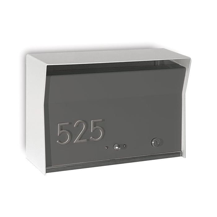 RetroBox Locking Wall Mount Mailbox in ARCTIC WHITE - Sweatfully