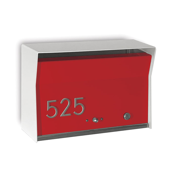 RetroBox Locking Wall Mount Mailbox in ARCTIC WHITE - Sweatfully