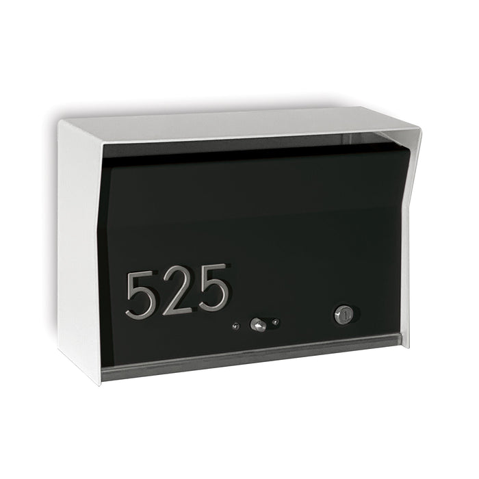 RetroBox Locking Wall Mount Mailbox in ARCTIC WHITE - Sweatfully