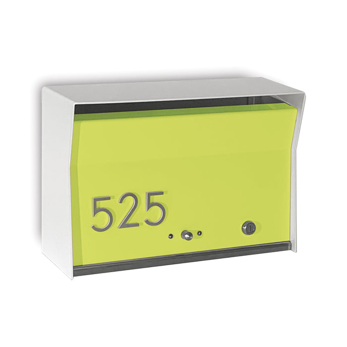 RetroBox Locking Wall Mount Mailbox in ARCTIC WHITE - Sweatfully