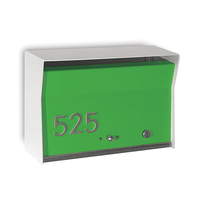 RetroBox Locking Wall Mount Mailbox in ARCTIC WHITE - Sweatfully