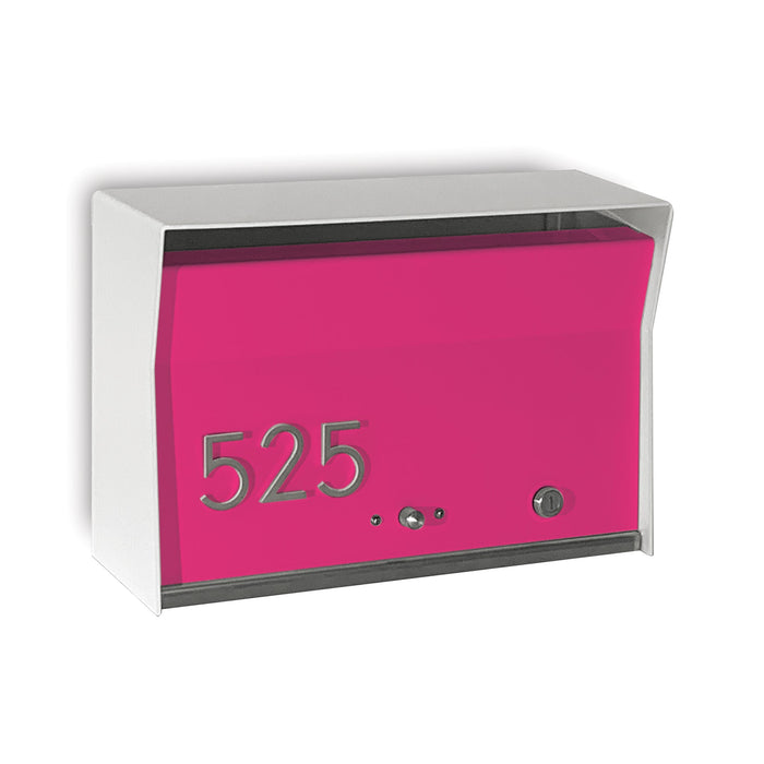 RetroBox Locking Wall Mount Mailbox in ARCTIC WHITE - Sweatfully