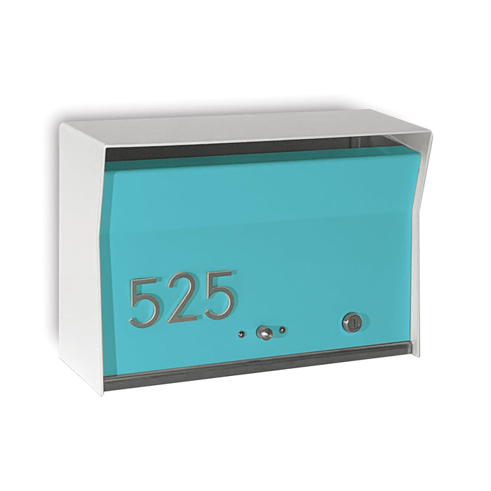 RetroBox Locking Wall Mount Mailbox in ARCTIC WHITE - Sweatfully