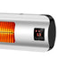 Electric Patio Heater LED Display 12H Timer Wall-mounted or Free-stand Using for Patio or Home Use - Sweatfully