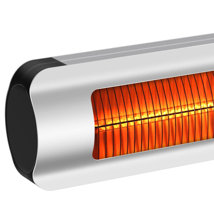 Electric Patio Heater LED Display 12H Timer Wall-mounted or Free-stand Using for Patio or Home Use - Sweatfully