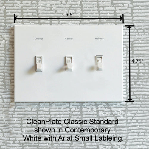 CleanPlate Classic Wall Plate in Stainless Steel for Toggle Switches - Sweatfully