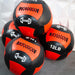 Medicine Ball / Wall Ball - Muscle D Fitness - Heavy Duty Stitching - Multi-Panel Design - 14" Diameter - Sweatfully