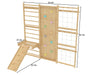 Walnut Modular 9-in-1 Swedish Ladder Wall Gym – Indoor Climber for Kids & Toddlers - Sweatfully
