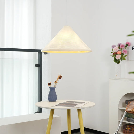 Washi Paper Hat Pendant Lamp - Sweatfully