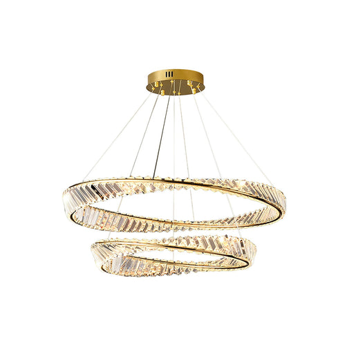 Wave Circle Crystal Chandelier - Sweatfully