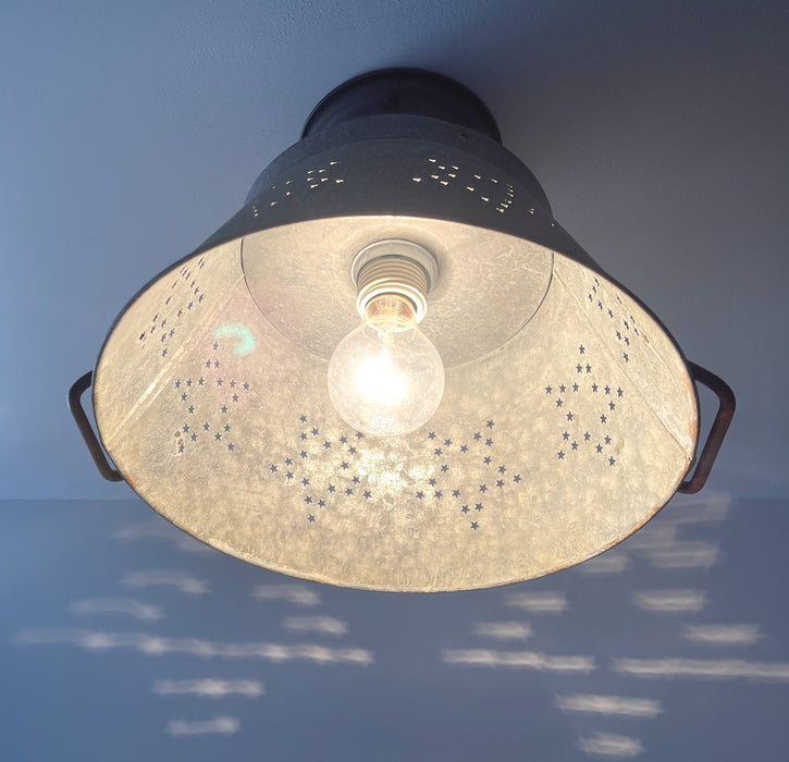 Weathered Farmhouse STAR Ceiling Light - Sweatfully