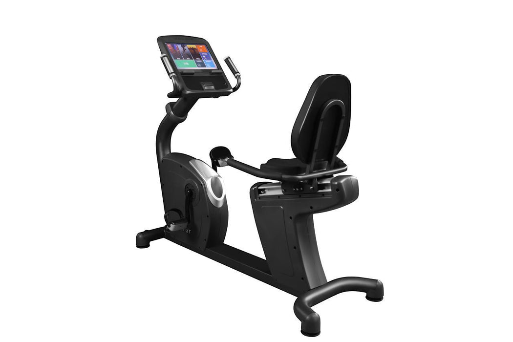 Commercial Recumbent Bike - Touch Screen - Muscle D Fitness - Adjustable Seated Cardio - Sweatfully