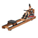 Water Rower - Muscle D Fitness - Wooden Seated Adjustable Water Rower - Sweatfully