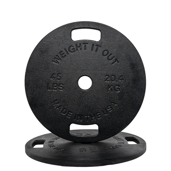 Cast Iron Machined Weight Plate Pairs - Sweatfully