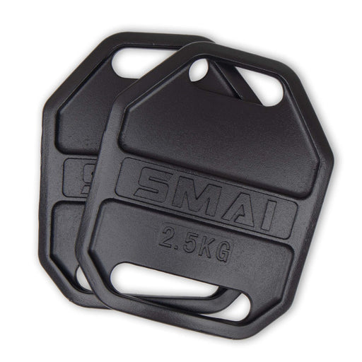 Weight Vest Plate Pair - 5.5lb/2.5kg For Vest Black - Sweatfully