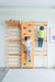 Walnut 9-in-1 Swedish Ladder Wall Gym | Indoor Wooden Climber & Activity Set for Kids - Sweatfully