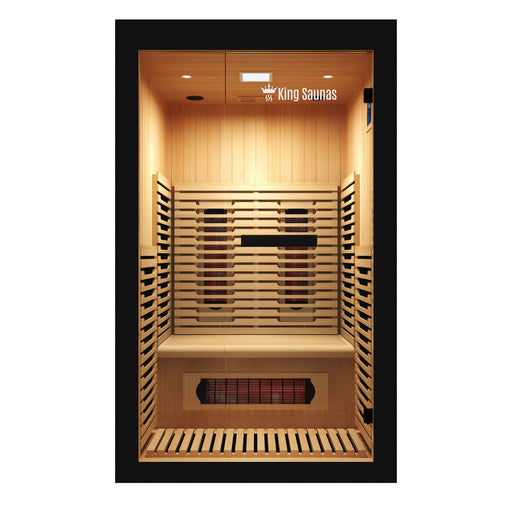 The Crown 2-Person Indoor Full Spectrum Infrared Sauna with Smart WiFi App Control - Sweatfully