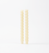Unscented Twisted Taper Candles in Box, Set of 2 Cream - Sweatfully