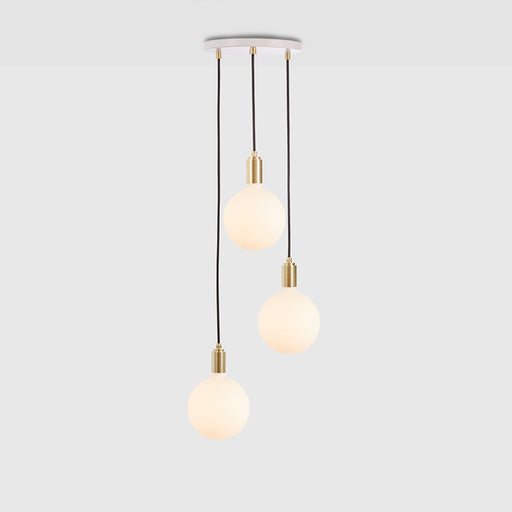 Triple Pendant in Brass + Sphere IV - Sweatfully