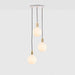 Triple Pendant in Brass + Sphere IV - Sweatfully