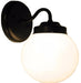 Milk Glass Globe Wall Light Fixture Sconce - Sweatfully