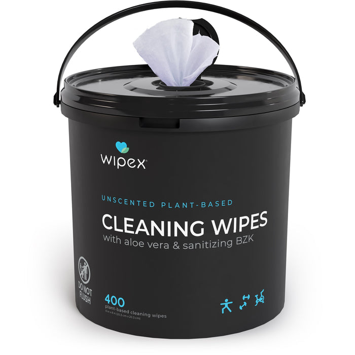 Wipex 400 Yoga Mat Wipes | Natural | Plant-based | For Fitness & Yoga Gear, Chiropractic, Massage Tables - Sweatfully