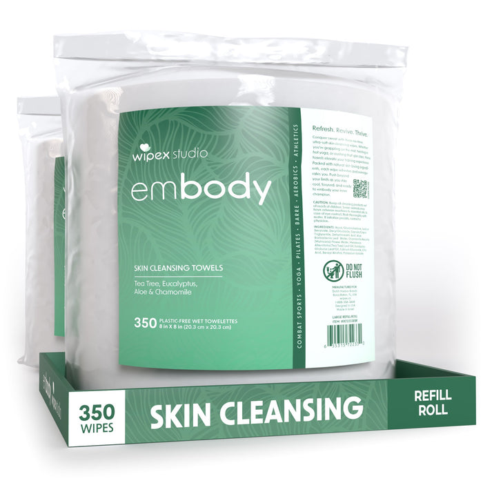 Embody™ Natural Body Wipes 350ct Mega Roll | Premium Hygiene for Active Lifestyles - Sweatfully