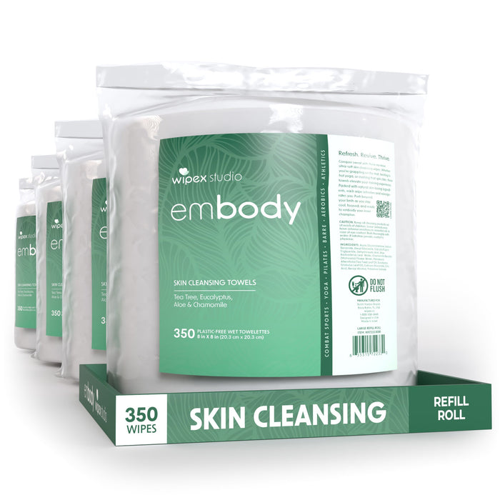 Embody™ Natural Body Wipes 350ct Mega Roll | Premium Hygiene for Active Lifestyles - Sweatfully