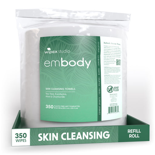 Embody™ Natural Body Wipes 350ct Mega Roll | Premium Hygiene for Active Lifestyles - Sweatfully