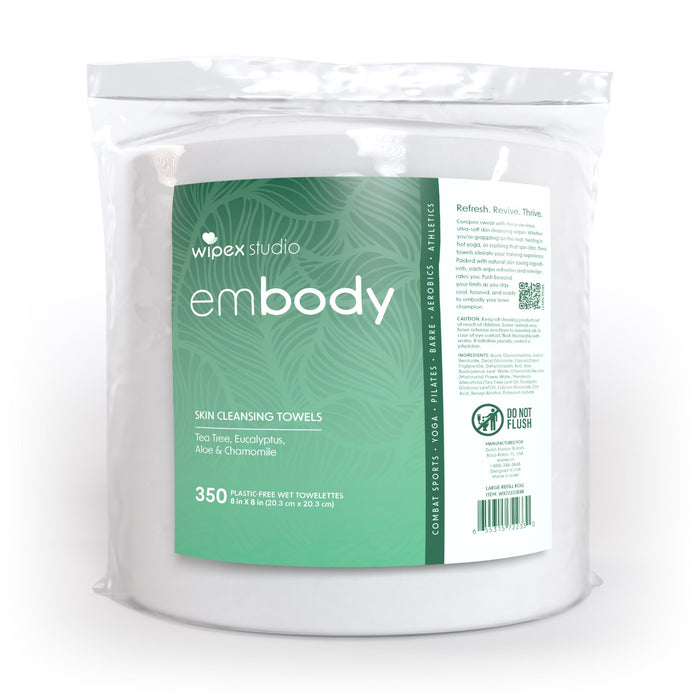 Embody™ Natural Body Wipes 350ct Mega Roll | Premium Hygiene for Active Lifestyles - Sweatfully