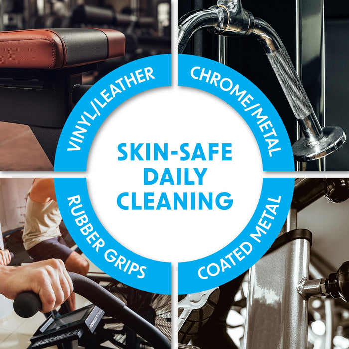 Wipex Natural Gym Wipes Starter Bundle | Dispenser Bucket with Refill | Plant-Based Wipes for Fitness Equipment - Sweatfully