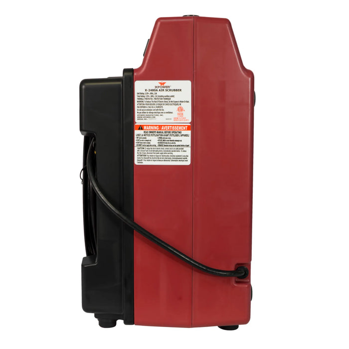 XPOWER X-2480A Professional 3-Stage HEPA Mini Air Scrubber - Sweatfully